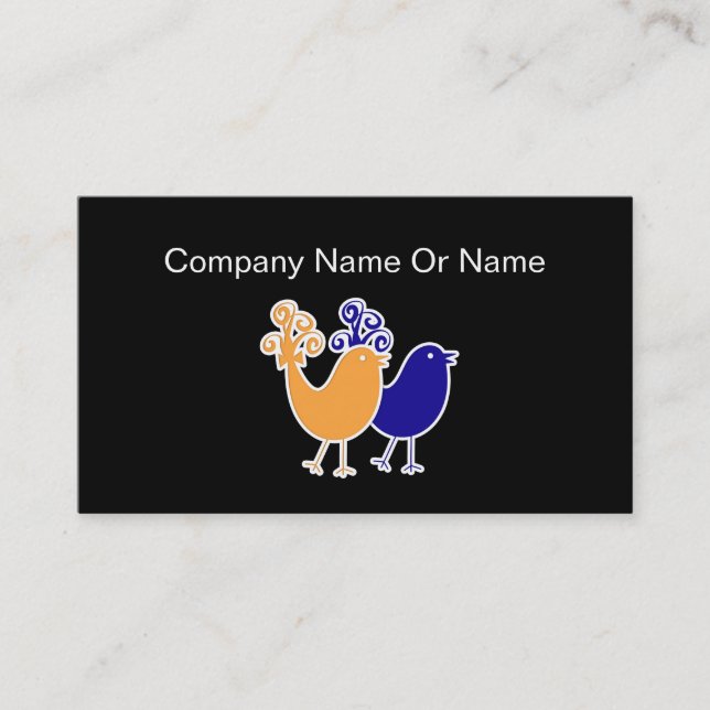 Social Media Silhouette Business Cards (Front)