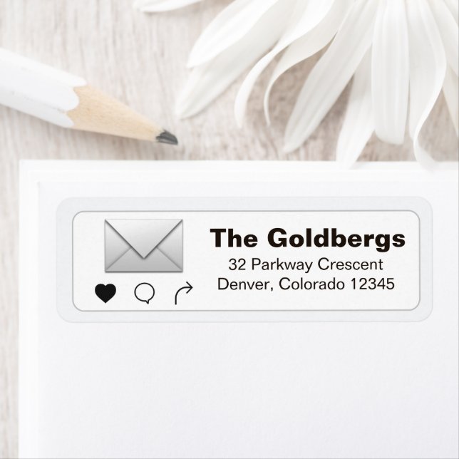 Social Media Smartphone App Bat or Bar Mitzvah Label (Insitu)