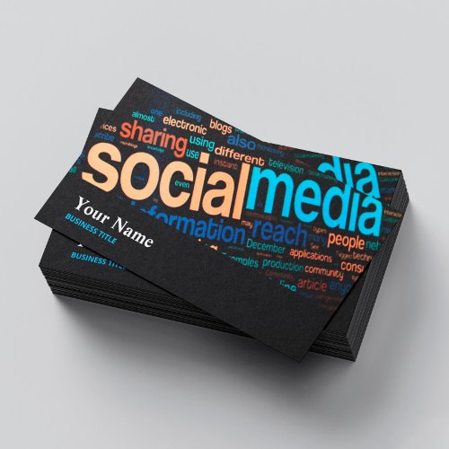 Social Media Specialist Digital Online Analyst Business Card