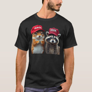 Social Media Star Peanut The Squirrel  Fred The Ra T-Shirt