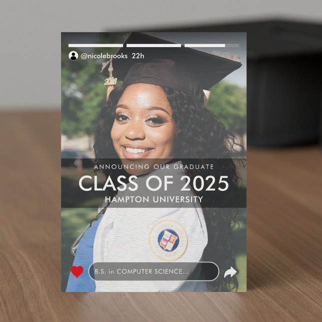 Social Media Story Post Photo Graduation Announcement (Social Media Story Post Photo Graduation Announcement
)