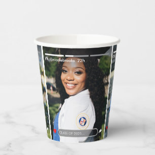 Social Media Story Post Photo Graduation Party Paper Cups