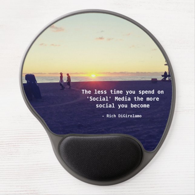 Social Media Sunrise Mousepad (Front)