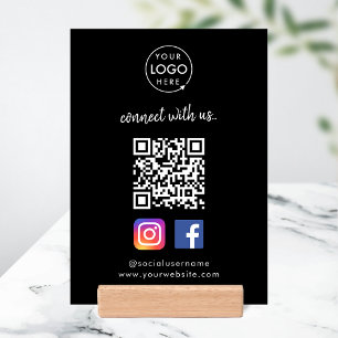 Social Media Wood Block Print Instagram Facebook