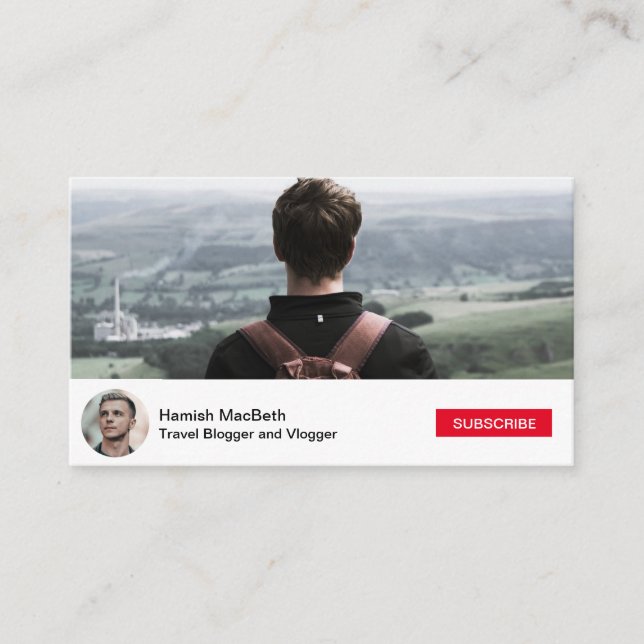 Social Media YouTube Inspired | Business Card (Front)