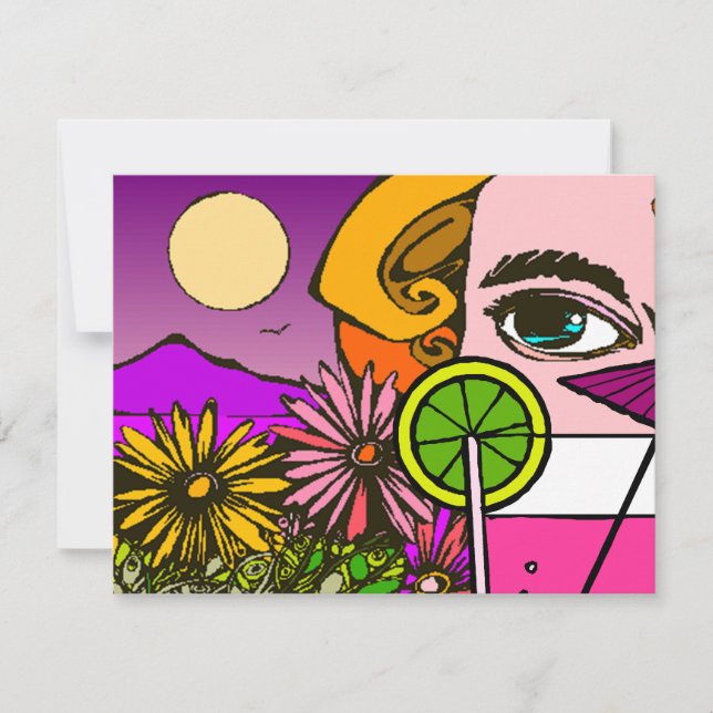 Social Meet-up Invitation Cocktail party Cruise (Front)