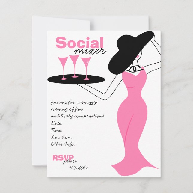 Social Mixer Invitation (Front)