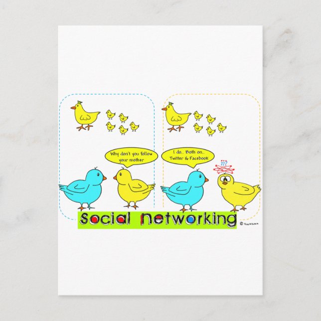 Social Networking Postcard (Front)