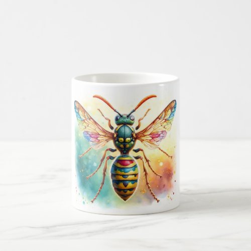 Social Parasitic Wasp AREF753 _ Watercolor Coffee Mug