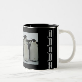 Social Penguins Two-Tone Coffee Mug
