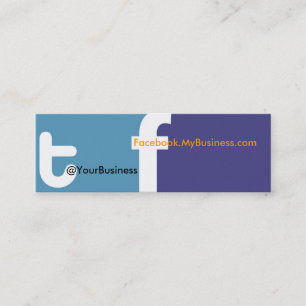Social Profile Business Card tf 2.0 Back logo
