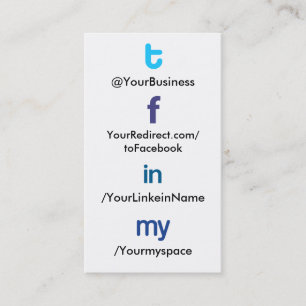 Social Profile Business Card tflm 2.0 vertblankbak