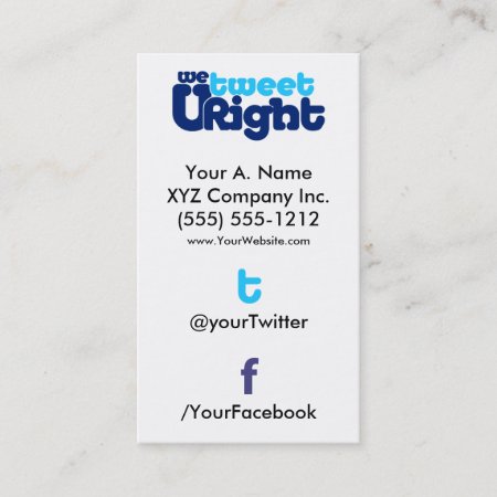 Social Profile Business Card Wturite 2.0 Verttwfb