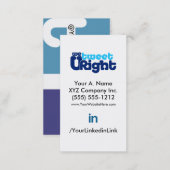 Social Profile Business Card WTURiteB 2.0 vertfbak (Front/Back)