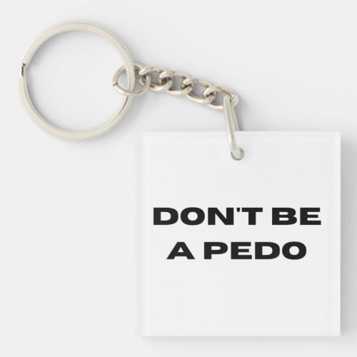 Social Responsibility Against Children Pedophilia Keychain