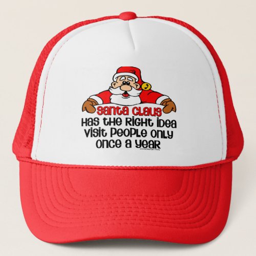 Social Santa Humor Trucker Hat