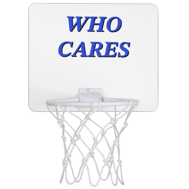 social sarcastic ideal nerdy design mini basketball hoop (Front)
