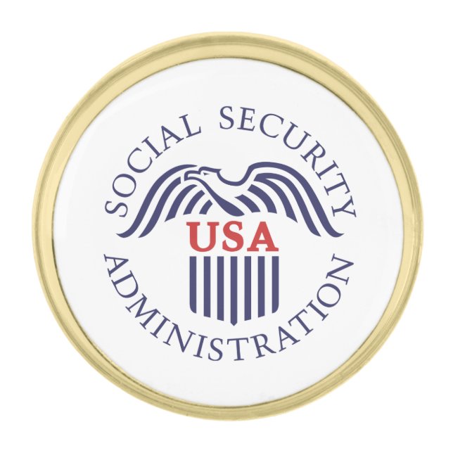 Social Security Administration Shield Lapel Pin (Front)