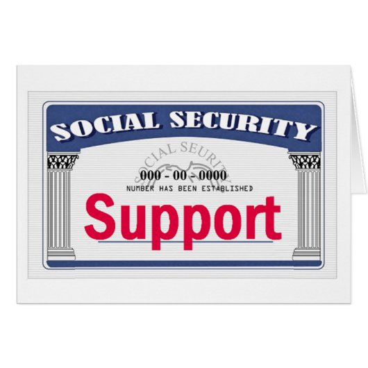 Social Security Card (Front Horizontal)