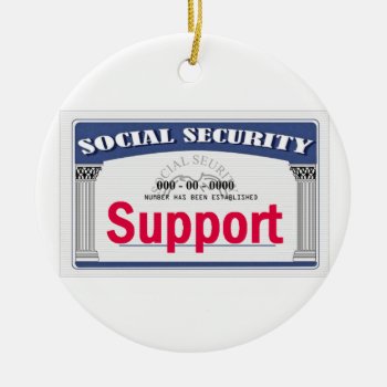 Social Security Ornament by samappleby at Zazzle