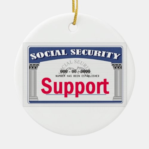 Social Security Ornament