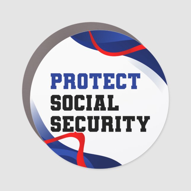 Social Security Political Anti Trump Car Magnet (Front)