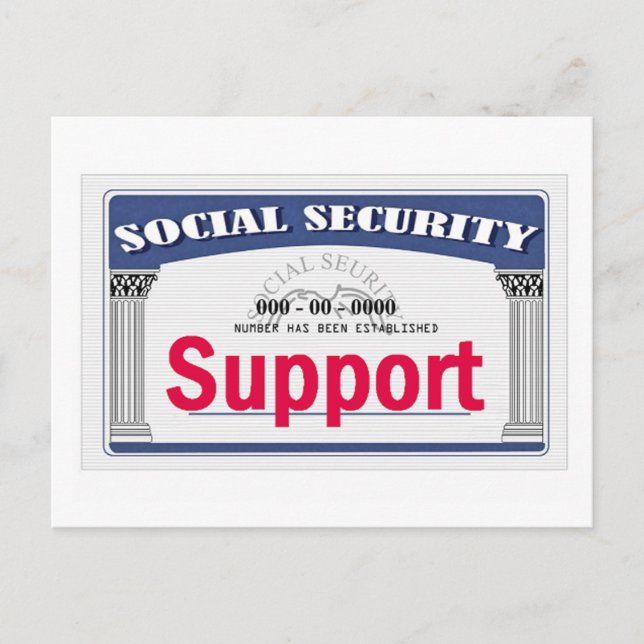 Social Security Postcard (Front)