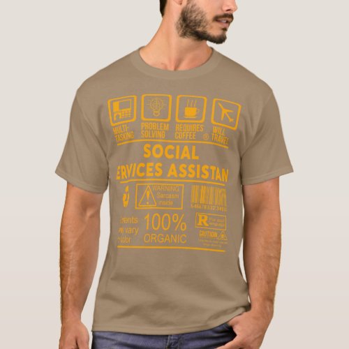 SOCIAL SERVICES ASSISTANT NICE DESIGN 2017 T_Shirt