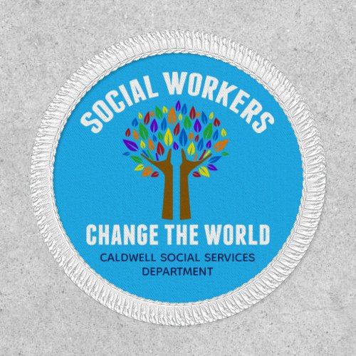 Social Services Cute Custom Blue Social Worker Patch