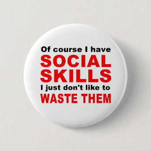 Social skills button