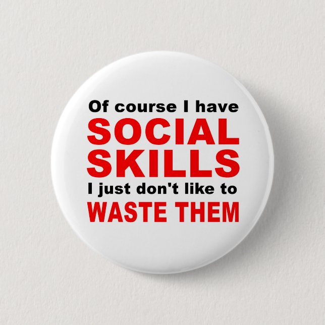 Social skills button (Front)