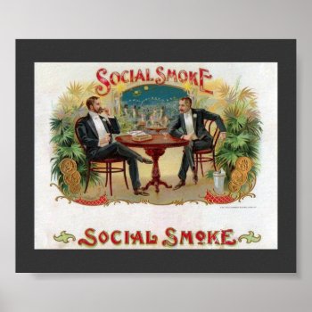 Social Smoke Poster by EnKore at Zazzle