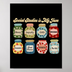 Social Studies Is My Jam History Teacher Byck To S Poster