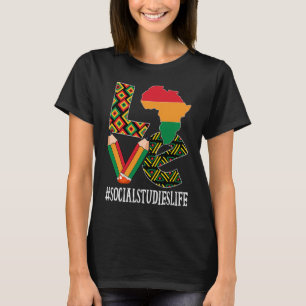 Social Studies Love African American Black History T-Shirt