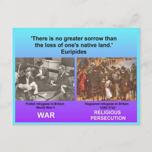 Social Studies, Refugees Postcard (Front)