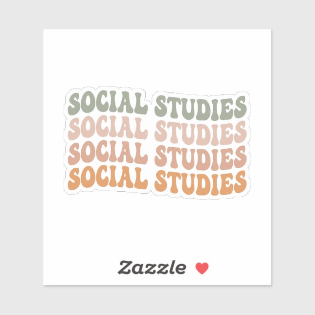 Social Studies Sticker (Sheet)
