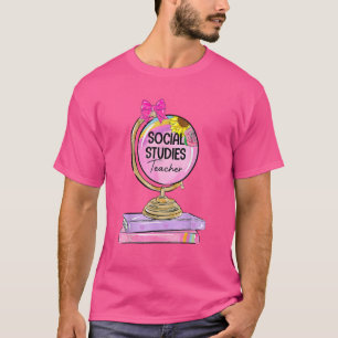 Social Studies Teacher Earth Globe Welcome Back To T-Shirt