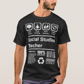 Social Studies Teacher Gifts Funny  T-Shirt
