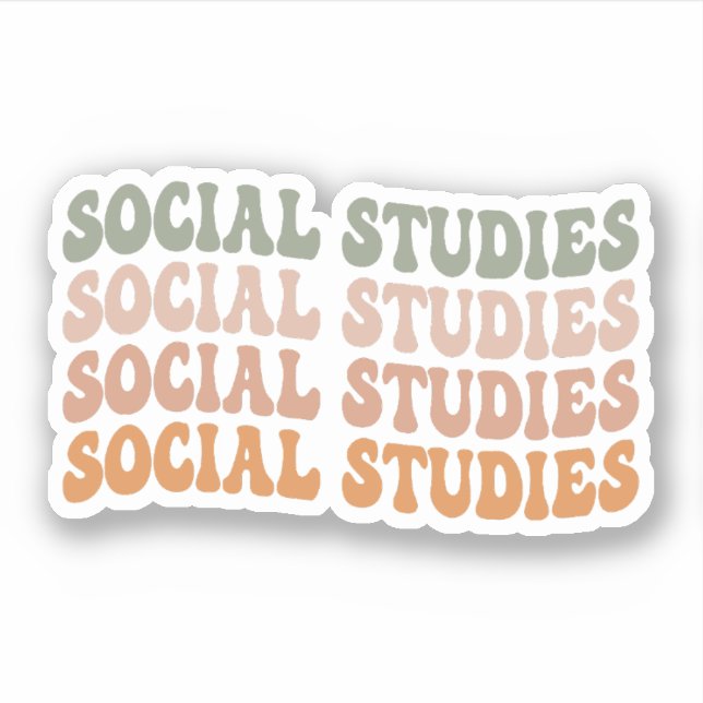 Social Studies Teacher History Teacher Gift Sticker (Front)