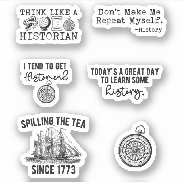 Social Studies Teacher History Teacher, Historical Sticker (Front)