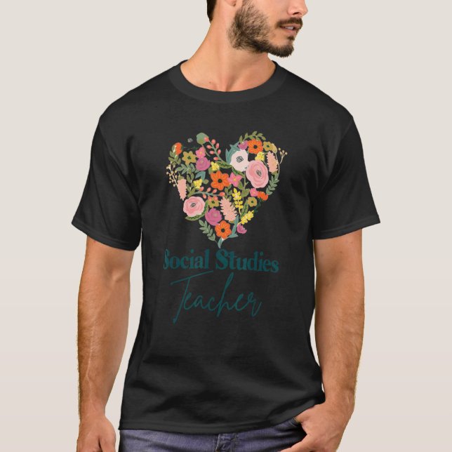 Social Studies Teacher Life Educator Mother's Day  T-Shirt (Front)