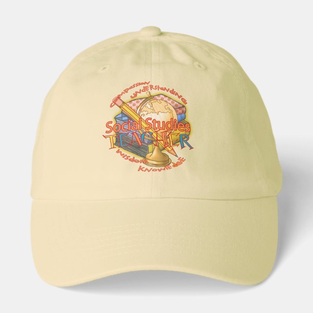 Social Studies Teacher Motto Hat (Front)