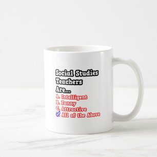 Social Studies Teacher Quiz...Joke Coffee Mug