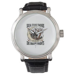 Social Studies Teacher Shirt Spooky Brainy Frights Watch