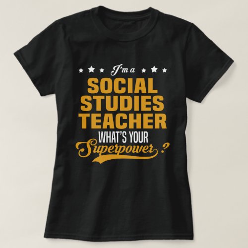 Social Studies Teacher T_Shirt
