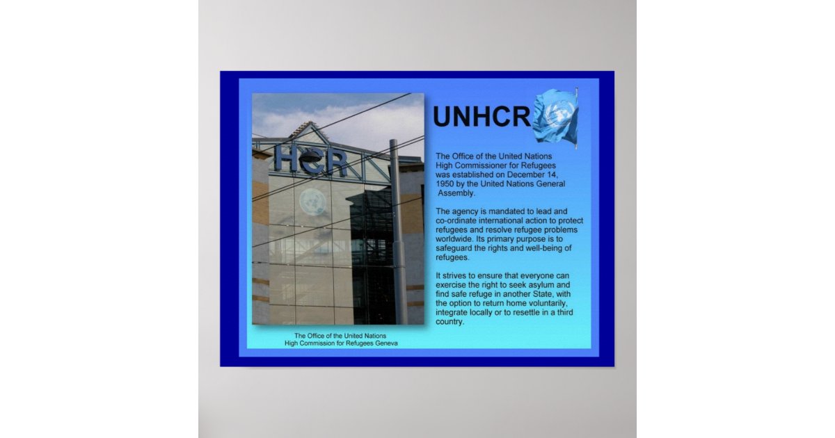 Social Studies UNHCR Geneva Poster Zazzle