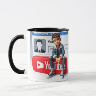Social Vibes Mug Youtube logo design