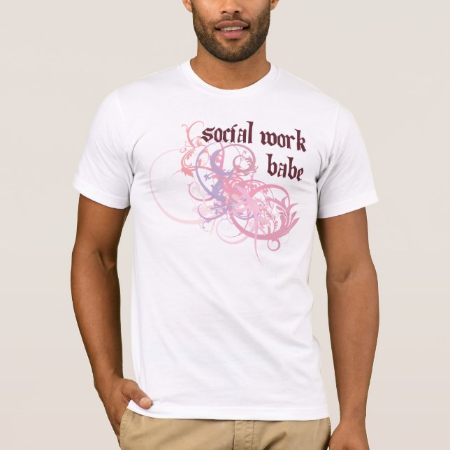 Social Work Babe T-Shirt (Front)