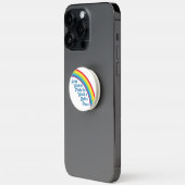 Social Work Inspirational Quote Cute Rainbow PopSocket (Left)