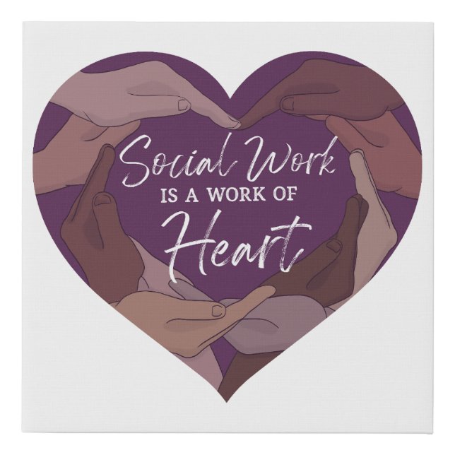 Social Work Month Canvas Print (Front)